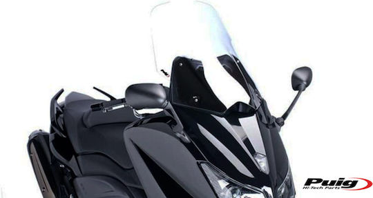 Puig V-Tech Touring Motorcycle Windshield & Windscreen Transparent Visor for Yamaha T-Max 530 6260W