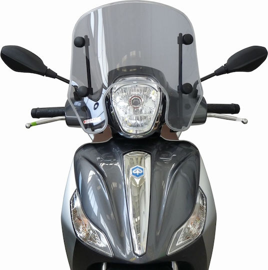 Fabbri Transparentes Visier Motorrad für Piaggio Medley 125 / Medley 150 3193-LD