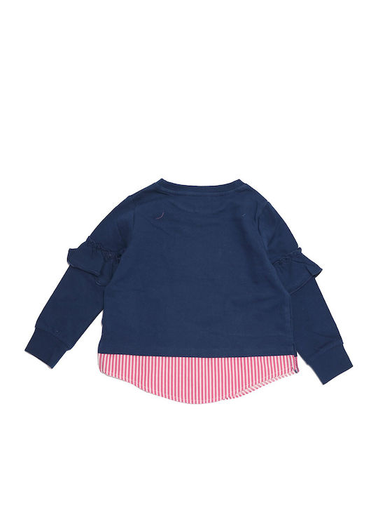 Kinderhemd Langarm Blau Minnie Mouse