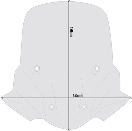 Givi Motorcycle Windshield & Windscreen Transparent Visor for Triumph Tiger D6415S