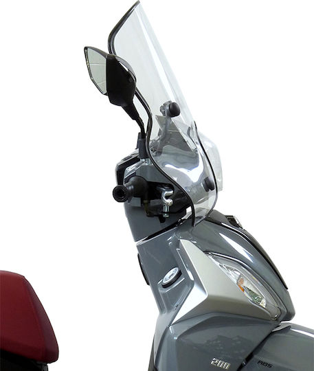 Fabbri Transparentes Visier Motorrad für Sym Symphony ST 125 2021 3420/B-E