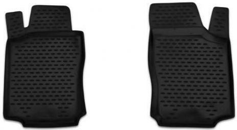 Novline Front Mats 2pcs Tray Type for Opel Combo 2001-2006 Black