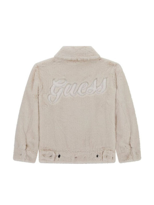 Παιδική Γούνα Κοντή Cream White