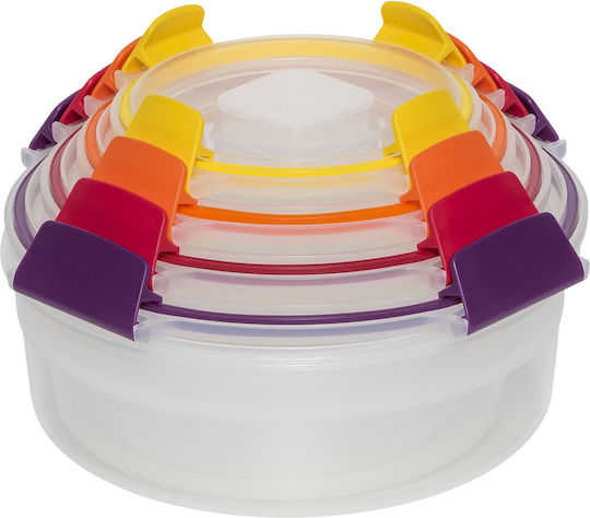 Joseph Joseph Set Plastic Lunch Boxes Multicolour 12.6x26.8cm 4 Pieces