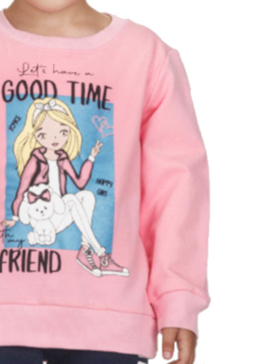 Set pentru copii cu colanți Iarnă 2buc Pink Happy