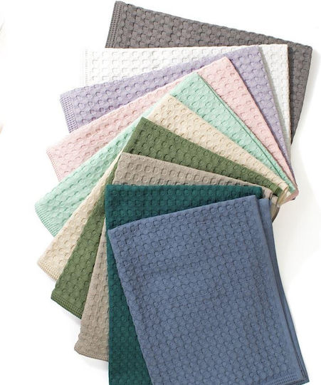 Dimcol Tea Towel from 100% Cotton in Green Color 50x70cm