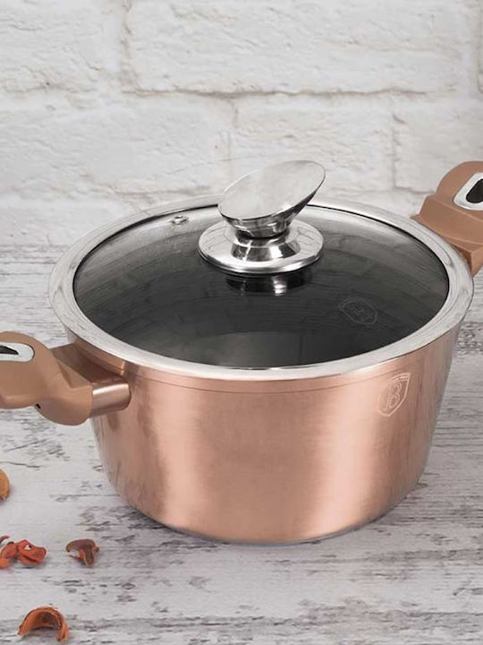 Berlinger Haus Berlinger Haus Rose Gold Collection Kochgeschirr-Set aus Aluminium mit Stein-Innenbeschichtung, 3-teilig
