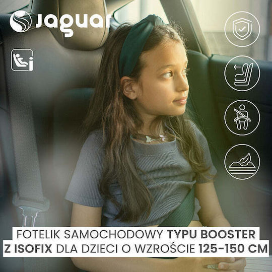 Caretero Jaguar Καθισματάκι Αυτοκινήτου Booster i-Size με Isofix Πράσινο