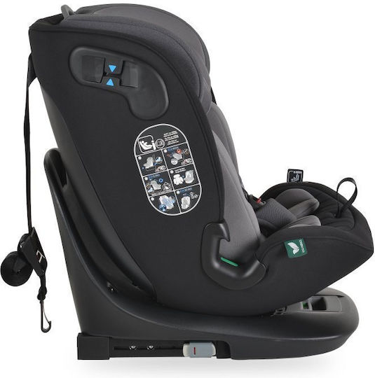 Cangaroo GTS Καθισματάκι Αυτοκινήτου i-Size με Isofix Charcoal Grey