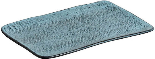 Porto Brasil Platou de Servire Dreptunghiular Ceramică Albastru 27x16.5buc 1buc