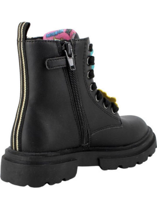 Anatomisch Kinderstiefel mit Reißverschluss Schwarz
