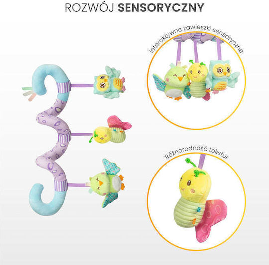 Sensillo Spirală Jucărie pentru Leagăn și Cărucior cu Teether pentru 0++ Luni