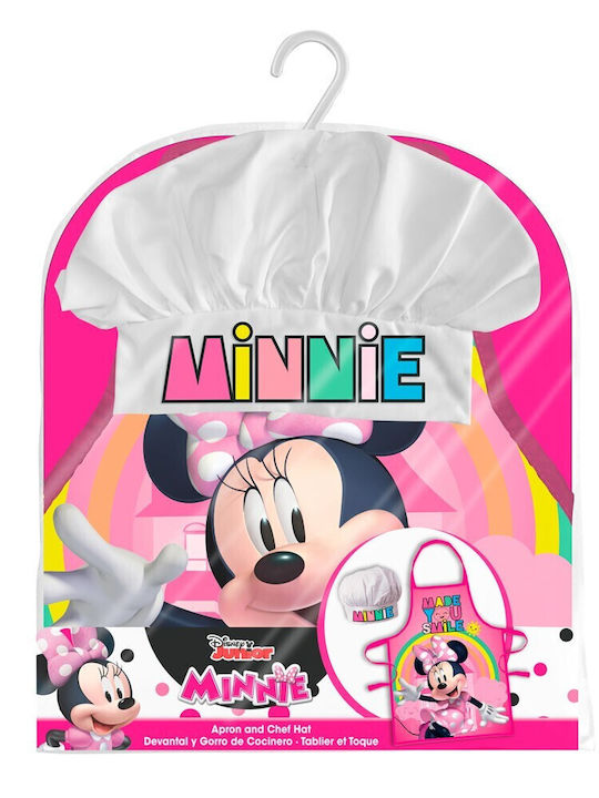 Disney Minnie Smile Παιδική Ποδιά Κουζίνας με Σκούφο Πολύχρωμη 21528WD