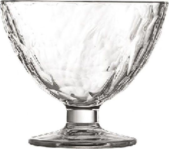 Uniglass Ice Cream Serving Bowl Round Glass Transparent with Diameter 9.9cm