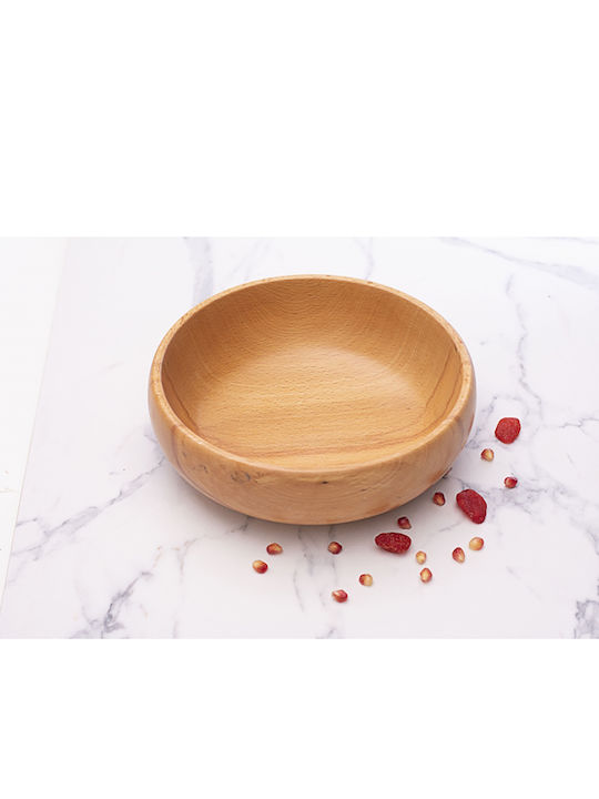 Handmade Wooden Oak Salad Bowl 22x8 cm