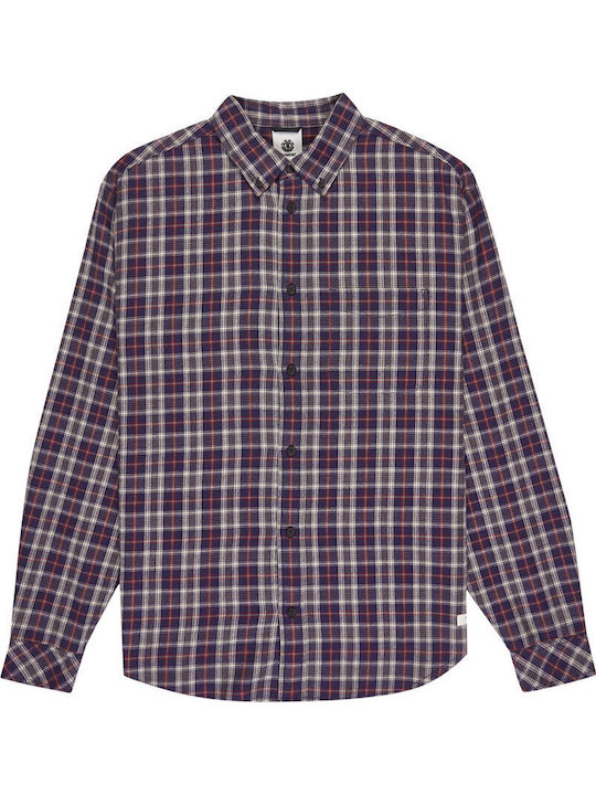Long-sleeved Flannel Shirt Checked Graystone