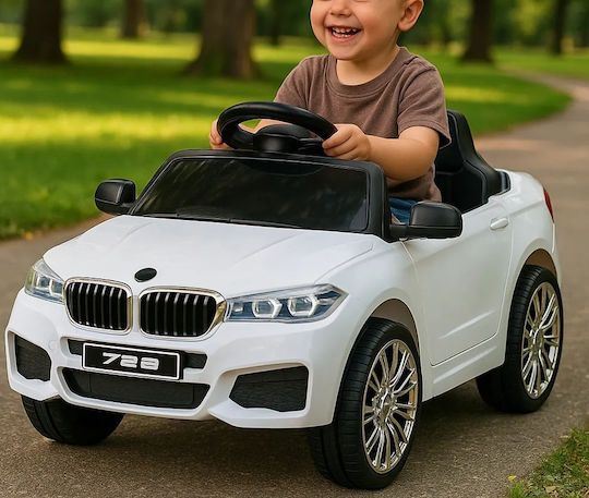 Elektrisches Einsitzer Kinderfahrzeug Mit Fernbedienung 6 Volt Weiß Für 3+ Jahre