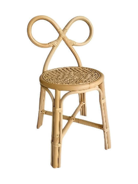 Kids Chair Bow Beige