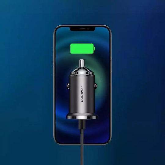 Joyroom C-A35 Φορτιστής Αυτοκινήτου 45W Γρήγορης Φόρτισης με Θύρες: 1xUSB 1xType-C Μαύρο Χρώμα
