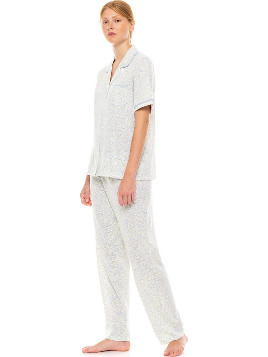 Pink Label Summer Women's Pajama Kit Pastel Leopard Pink Label Summer Women's Pajama Kit Pastel Leopard