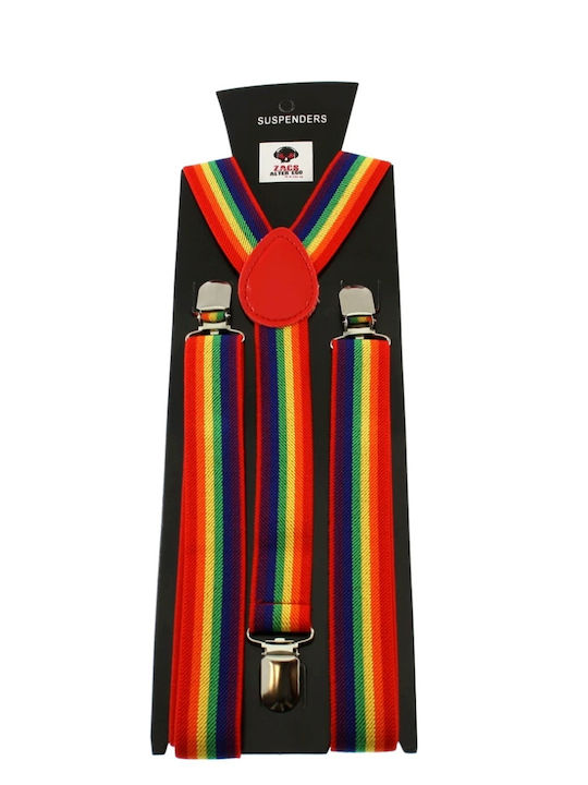 Regenbogen Streifen 2,5cm Hosenträger Regenbogen Streifen 2,5cm Hosenträger