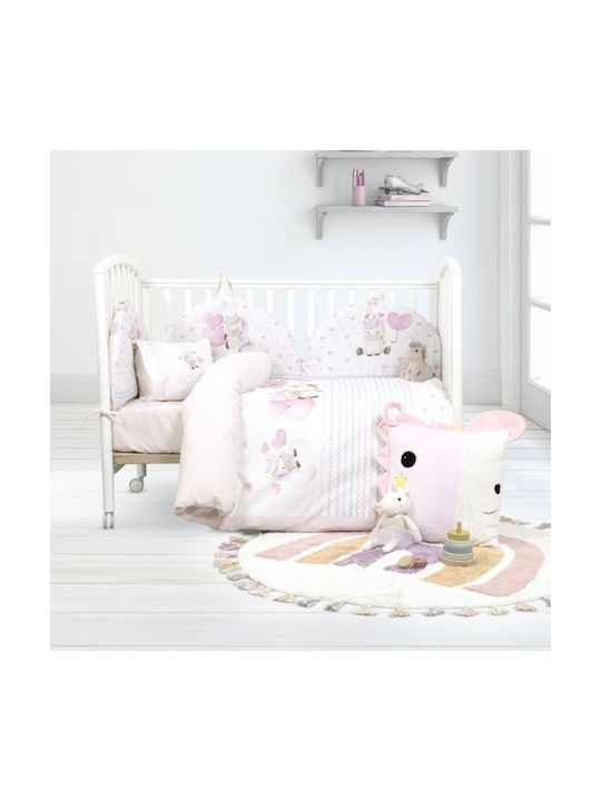 Nima Baby Duvet Cover Set With Pillowcase Multicolour 110x145cm