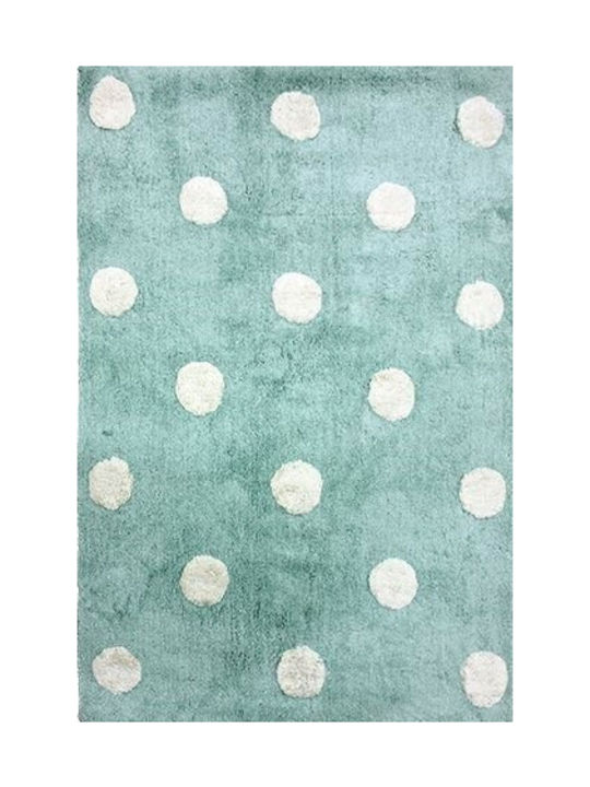 Klonaras Kiddo Dots Kinder Teppich Grün 90x160cm
