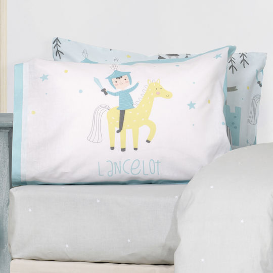 Nima Kids Cotton Pillowcase 52x72cm Light Blue