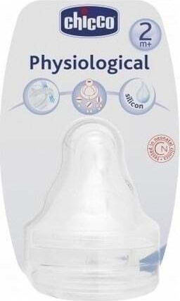 Chicco Physiological Tetine din Silicon de Flux Reglabil pentru 2+ luni 2buc