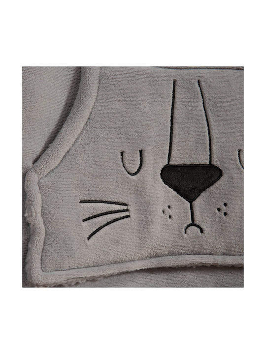 Kids Poncho Blanket Sleeves Fleece Nef-nef Homeware Sleeping Lion Gray
