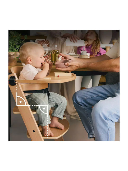Kinderkraft Enock Столово Столчe с Регулируема Височина Кафяво