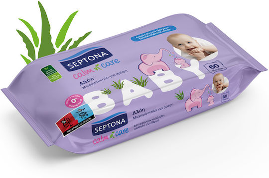 Septona Calm & Care Μωρομάντηλα 60τμχ