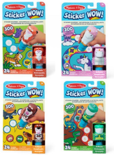 Melissa & Doug Παιδική Χειροτεχνία Sticker WOW! Βιβλίο Δραστηριοτήτων με Σφραγίδα Αυτοκόλλητων για Παιδιά 3+ Ετών (Διάφορα Σχέδια) 1τμχ