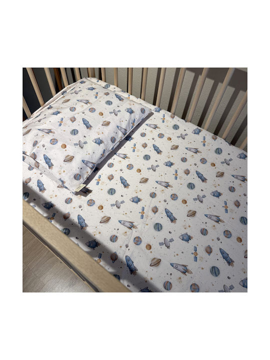 Grandes Suenos Baby Sheet Crib Cotton White 70x140cm