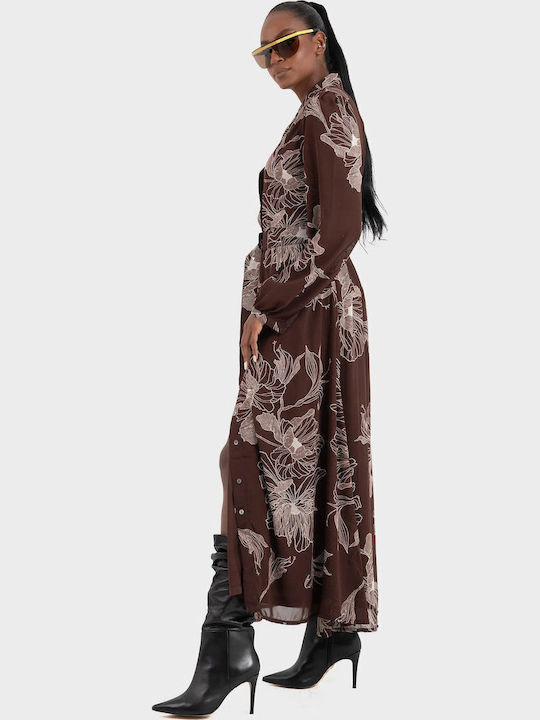 Life Maxi Shirt Dress Chicory Coffee