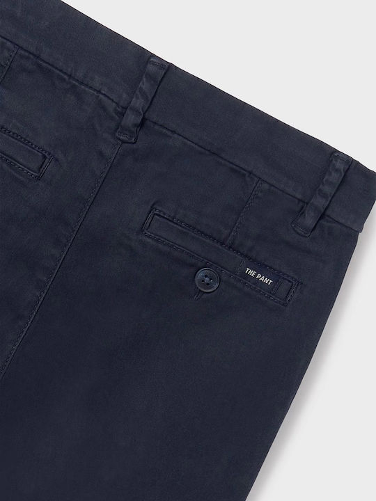 Kids' Chino Fabric Pants BLACK Fit