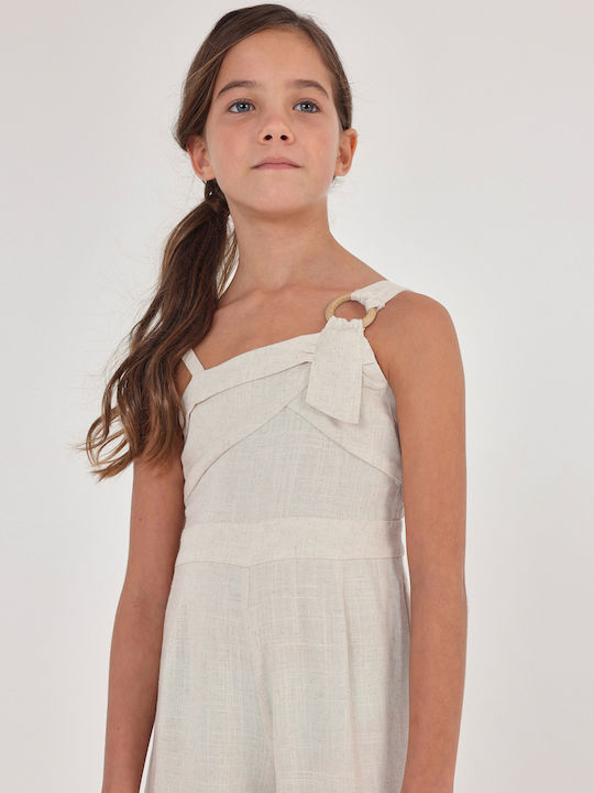 Kinder Overall Leinen Beige