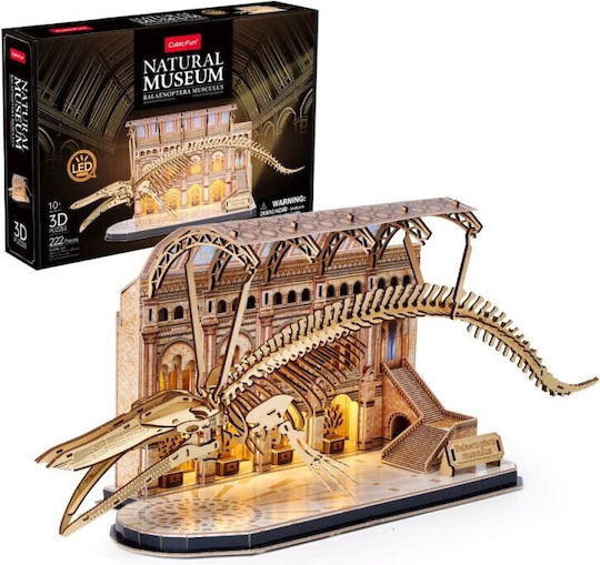 Cubicfun 3D LED Puzzle Natural Museum Blue Whale