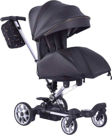 Bebe Stars Smart Ride Baby Stroller Suitable for Newborn Black