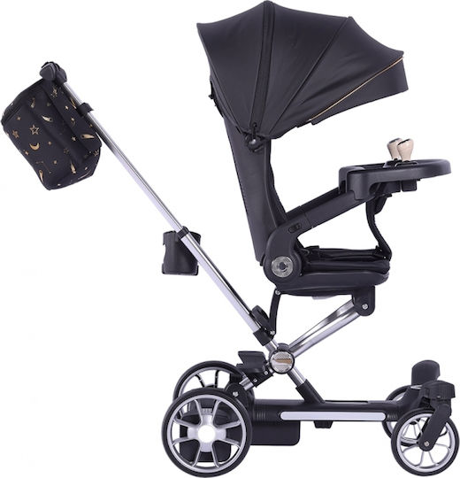 Bebe Stars Smart Ride Baby Stroller Suitable for Newborn Black