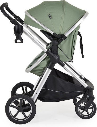 Cangaroo Alina Verstellbar 2 in 1 Baby Kinderwagen Geeignet für Neugeborene Dark Green