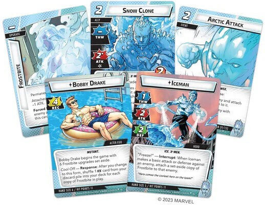 Fantasy Flight Marvel Champions: Das Sammlerkartenspiel - Iceman Hero Pack Deck (EN)