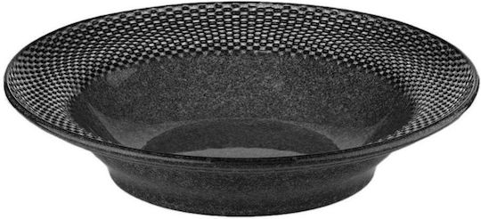 Kutahya Porselen Panio Plate Pasta made of Porcelain Gray with Diameter 28cm
