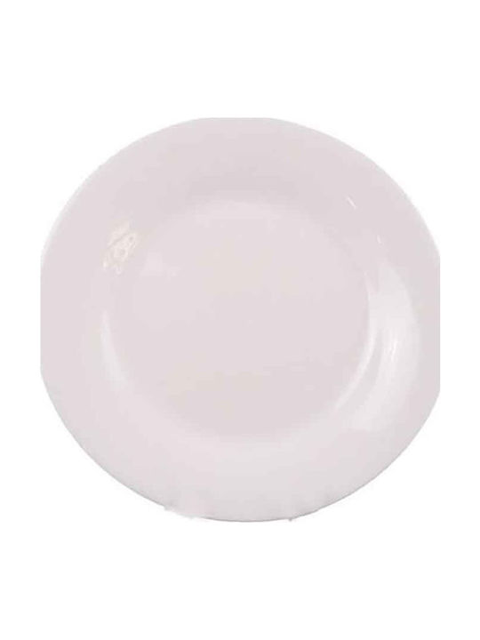 Eaton Dining Aria Eaton Πιάτο Γλυκού από Πορσελάνη Λευκό με Διάμετρο 20cm