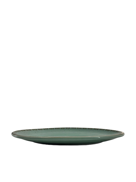 Dot Πιάτο Ρηχό Οβάλ από Πορσελάνη Πράσινο 26x26cm