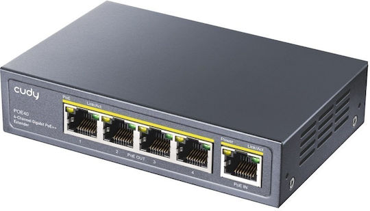 Cudy Poe40 4-channel Gigabit Poe+ Extender 60w