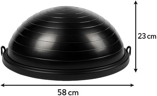 Mijo Топка за Баланс Черен 60x60x23см с Диаметър 60см 1бр