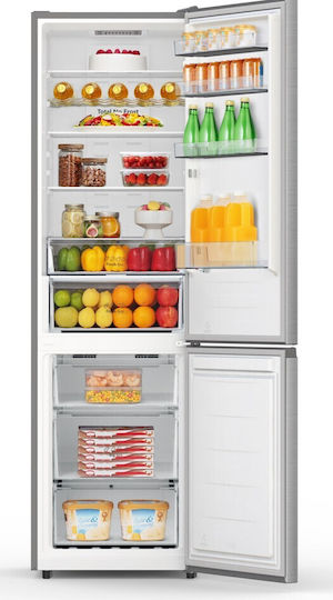 Hisense Fridge-Freezer 336lt Total NoFrost H210xW64.5xD62.8cm Inox RB440N4ACA