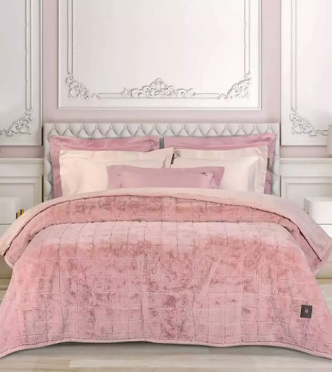 Greenwich Polo Club 3499 Furry Blanket Double 220x240cm Salmon