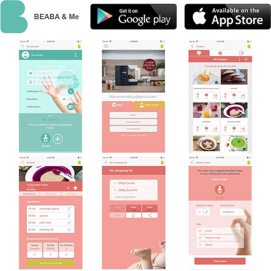 Beaba Babycook Neo Baby Food Steamer with Blender 1.25lt Eucalyptus